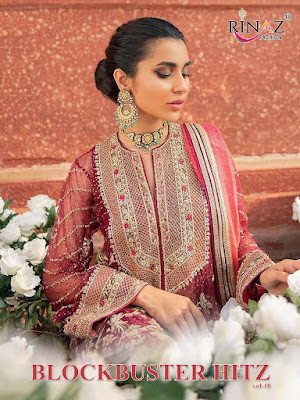 Pakistani Suits by Rinaz Block buster vol 18