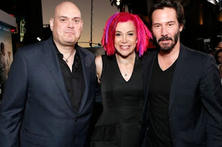 Karin's spouse Lana with her Twin sister & Keanu Reeves