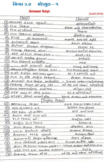 Module 1 Answer Key