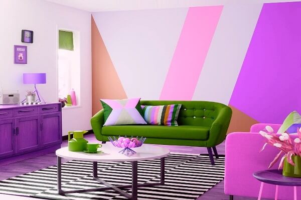 colorful basement ideas