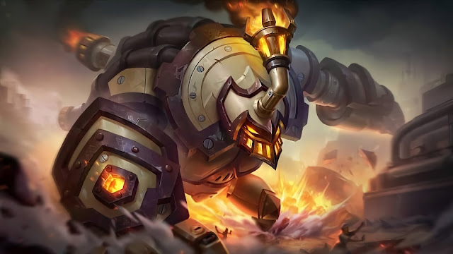 belerick torch guardian elite skin mobile legends wallpaper hd