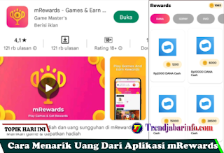 Cara Menarik Uang dari Aplikasi mRewards ke DANA, OVO, Gopay Atau Shopeepay