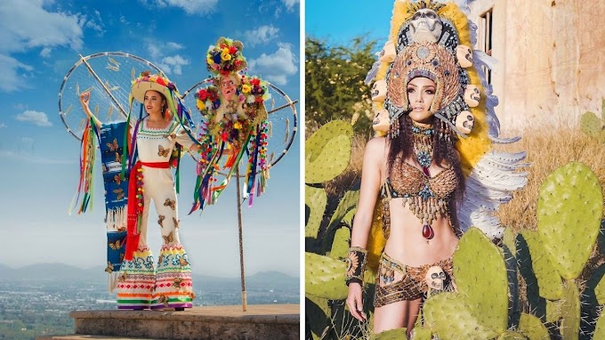 32  Mind -blowing Pictures of Miss Mexico Contestants wearing Traditional outfits 