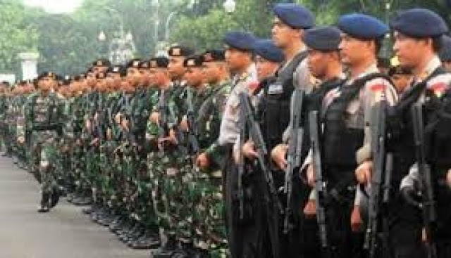 Jelang 1 Desember, Aparat Gabungan TNI-Polri Apel Siaga I M F T
