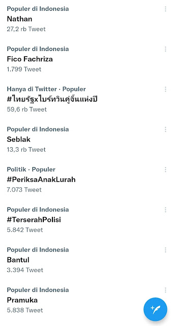 trend twitter periksa anak lurah