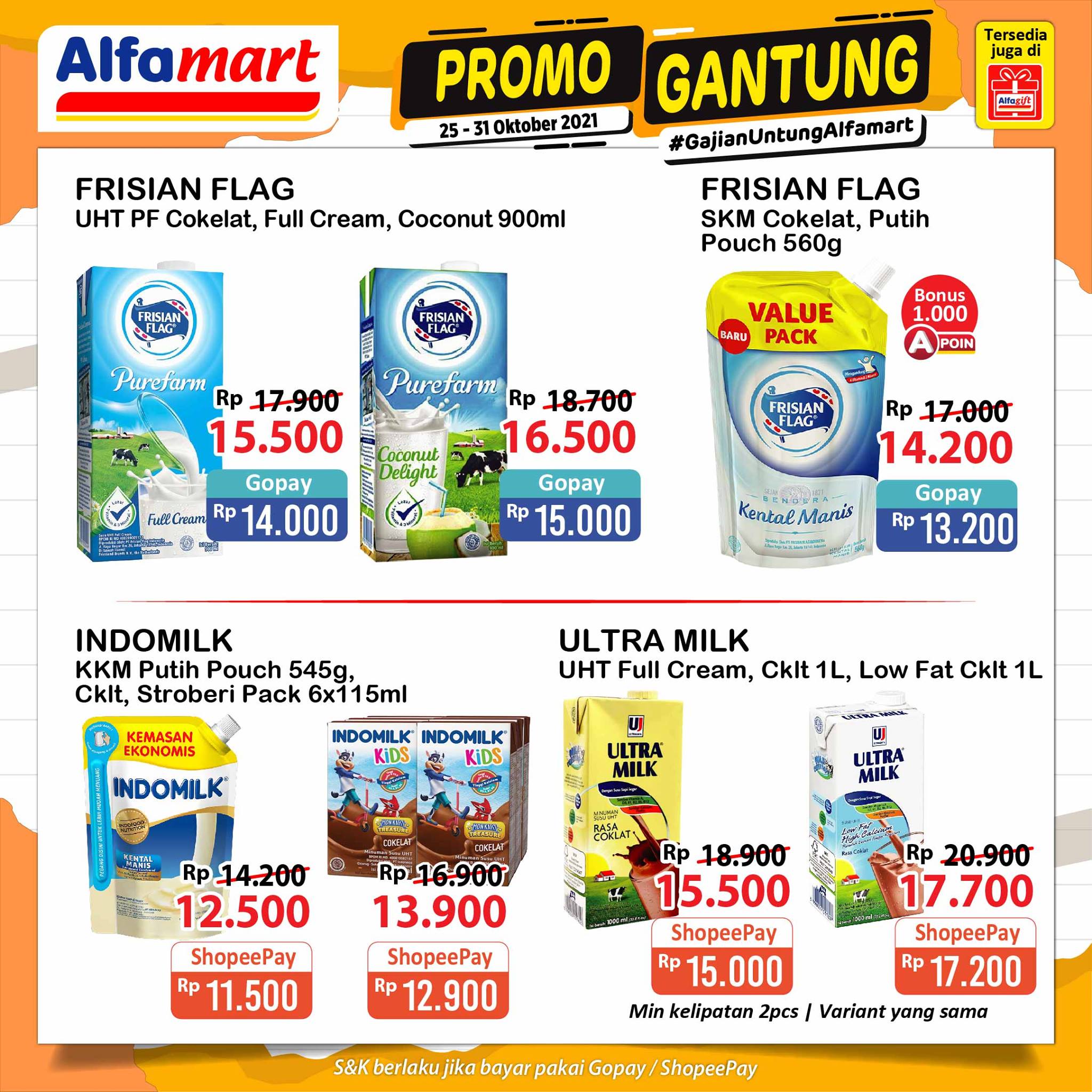 Katalog Harga Promo Promo Gantung Minyak Goreng Sania, Beras Setra Ramos dan Indomie Goreng di JSM Alfamart