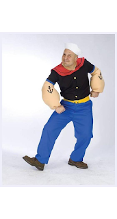 Popeye Costume Adult Plus Size