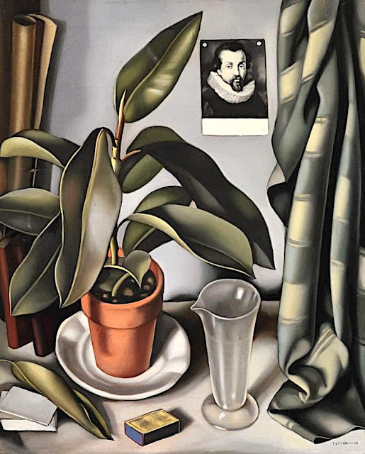 Tamara de Lempicka (1898-1980) Still life with portrait Private collection