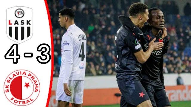 LASK vs Slavia Praha 4-3 / Philipp Wiesinger Goals and Extended Highlights / Europa Conference League 
