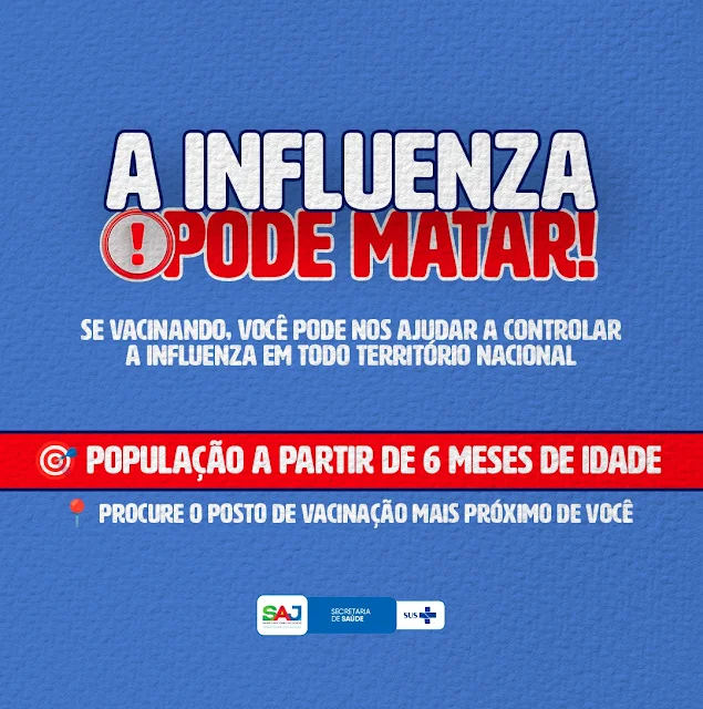 SAJ: Prefeitura está realizando campanha de vacinação contra a Influenza