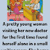 A young woman visiting her new doctor