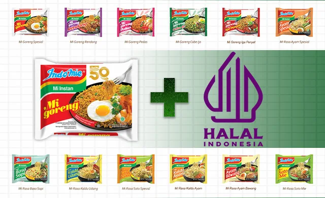 menerapkan logo halal baru pada kemasan