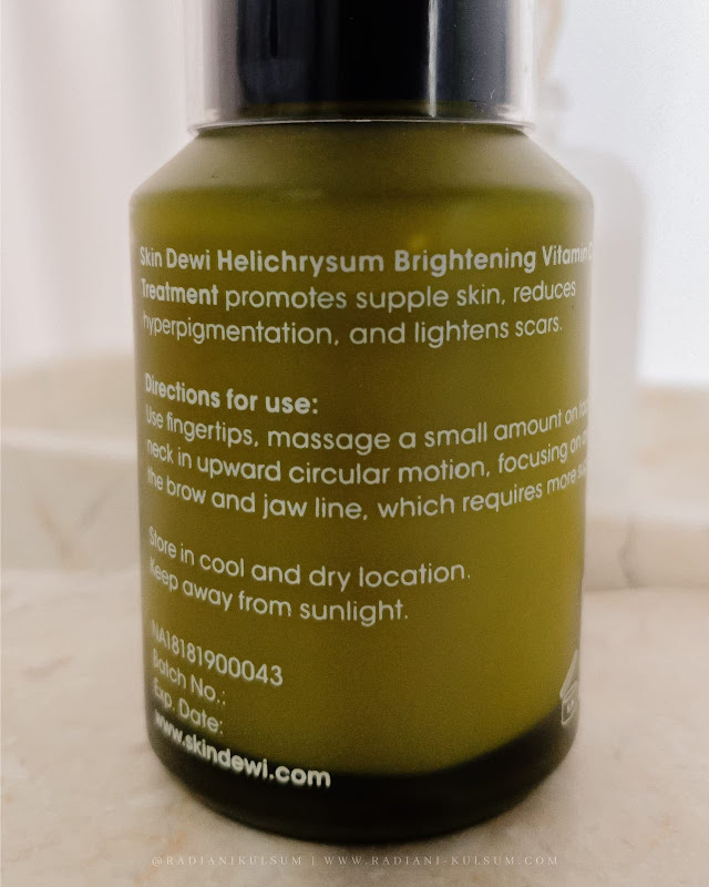 Skin Dewi Helichrysum Brightening Vitamin C Treatment