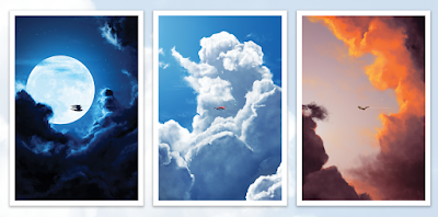 Batman, Superman & Wonder Woman Cloud Series Giclee Prints by Royalston x Bottleneck Gallery x DC Comics