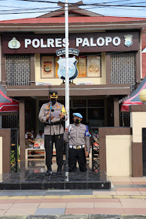 Kapolres Palopo Pimpin Apel Gelar Pasukan Dalam Rangka Operasi Keselamatan 2022