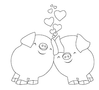 Coloring pages of pigs to print for free