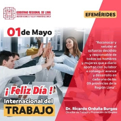 FELIZ DÍA DEL TRABAJO