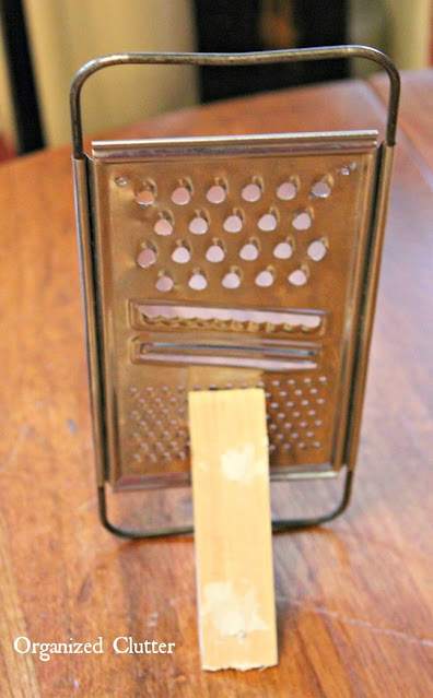 Repurposed Vintage Cheese Grater Organizer