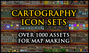 Cartogprahy Icon Symbol Sets - Over 1000 Assets for Map Making