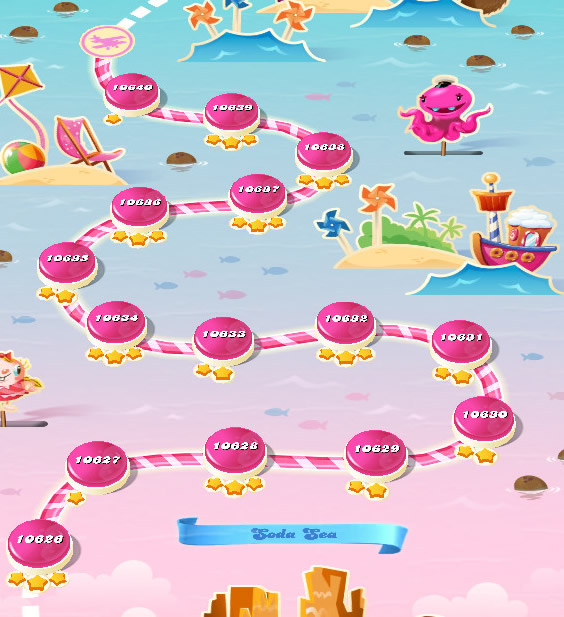 Candy Crush Saga level 10626-10640