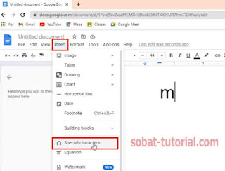 Cara Membuat Pangkat Atas dan Bawah di Google Docs