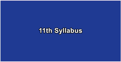 11th Syllabus