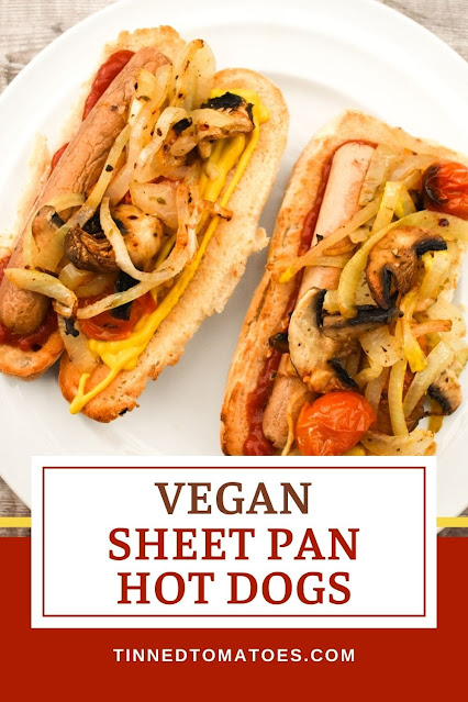 This vegan hot dog bake is an easy but delicious sheet pan dinner that everyone loves. All cooked in one try for less washing up too.