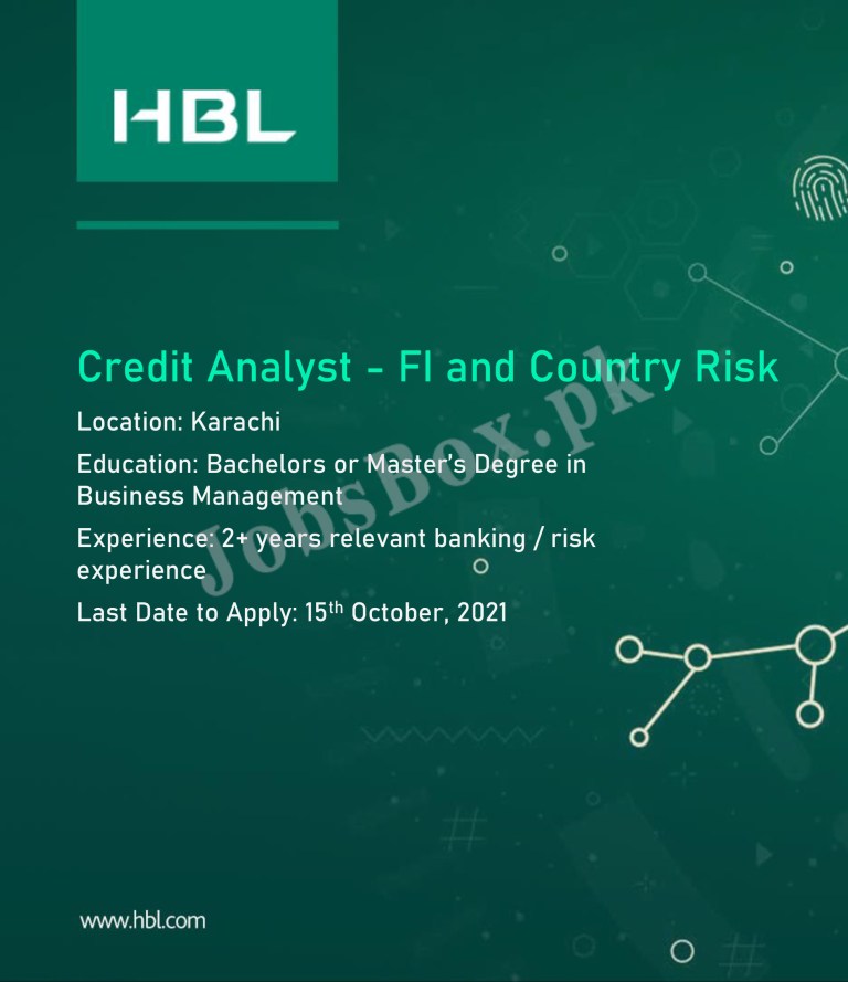 www.hbl.com - HBL Habib Bank Limited Jobs 2021 in Pakistan
