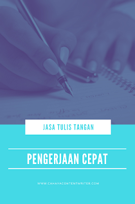 Jasa Tulis Tangan Pengerjaan Cepat