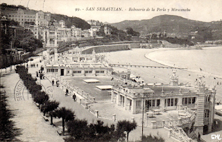 pays basque autrefois guipuscoa plage bains