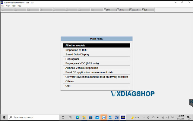 V2022.01 VXDIAG Subaru SSM3 SSM4 2