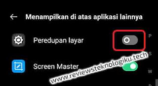 mengatur kecerahan layar lewat aplikasi