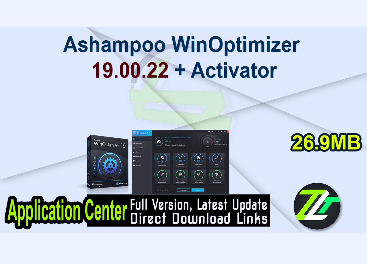 Ashampoo WinOptimizer 19.00.22 + Activator