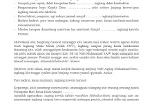 Contoh Sambutan Ketua Panitia Peringatan Isra' Mi'raj dan Maulid Nabi | Bahasa Jawa