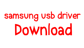 Samsung usb driver download