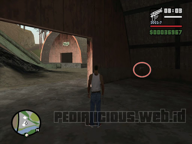 Whetstone Lokasi Desert Eagle GTA San Andreas