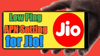 Low ping apn setting for jio