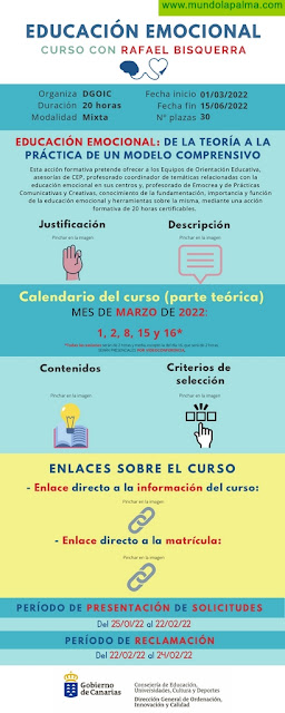 Educación ofrece un curso de competencias emocionales para personal docente de La Palma