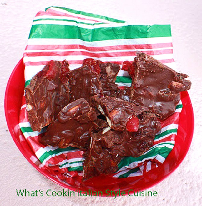 cranberry chocolate bark candy