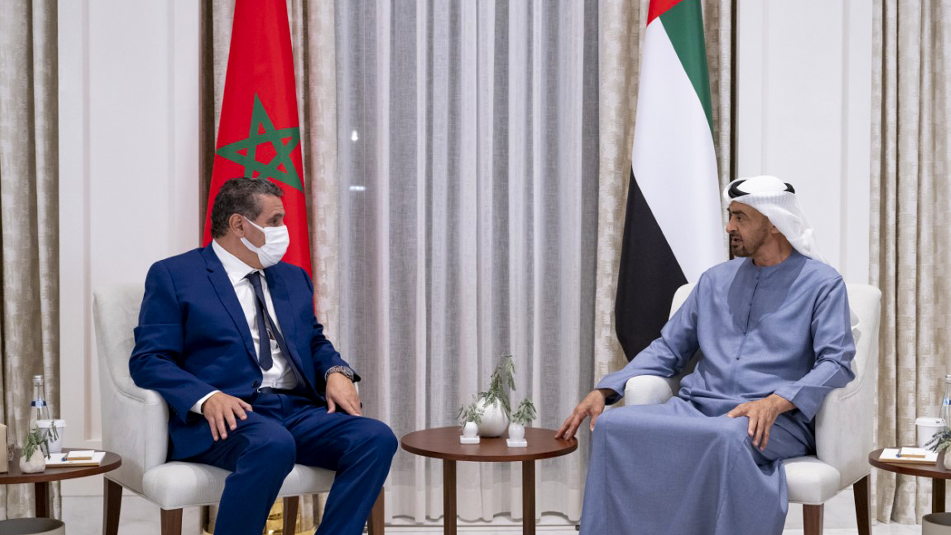 Mohamed ben Zayed reçoit le Premier ministre marocain