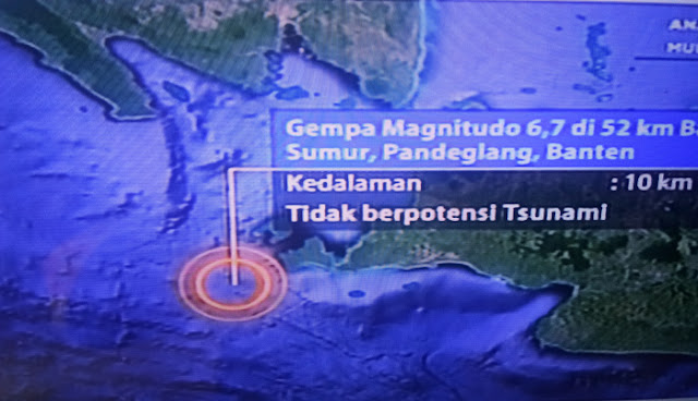 BREAKING NEWS, Jakarta Diguncang Gempa Magnitudo 6,7