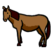اسم الحصان باللغة الإنجليزية هو Horse وتنطق 'هورس'