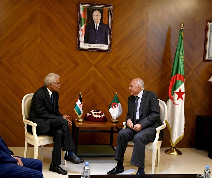 El Ministro de Asuntos Exteriores de Argelia recibe a su homólogo saharaui