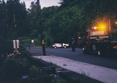 Traffic Accident on Highway 30 in Rainier, Oregon in June 2002