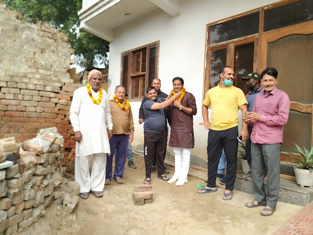  सिकन्दरपुर गाँव में तेजपाल सिंह राणा ने किया गलियों के निर्माण कार्य का उद्घाटन