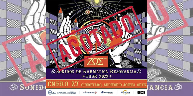 Zoé agota sus boletos para su show “Sonidos de Karmática Resonancia” en Querétaro