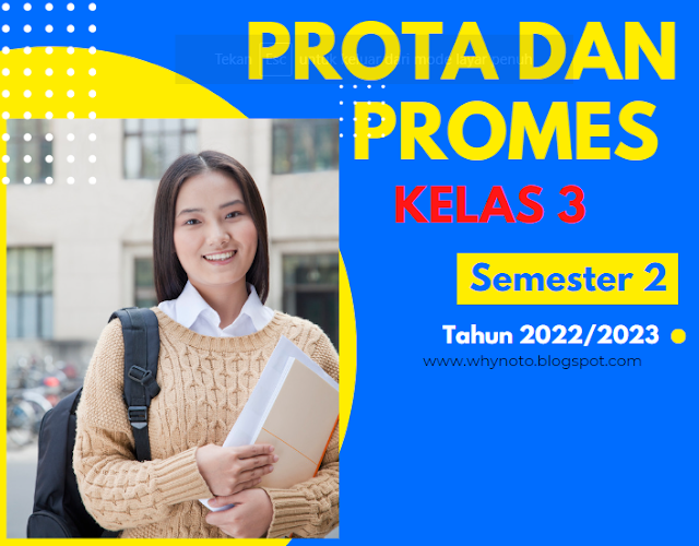 Prota dan Promes Kelas 3 Semester 2 Tahun 2022/2023