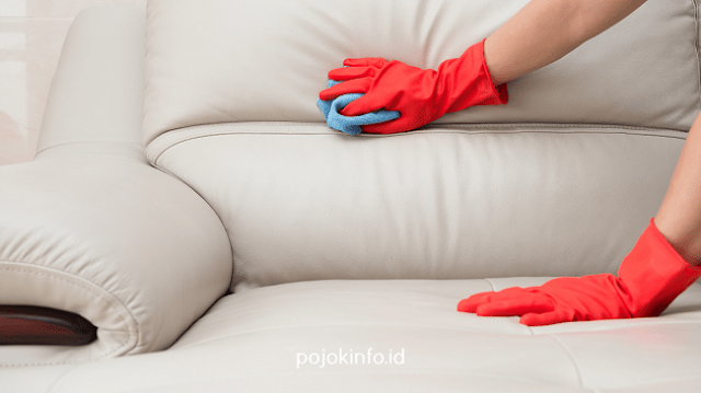 cara membersihkan sofa kulit sintetis