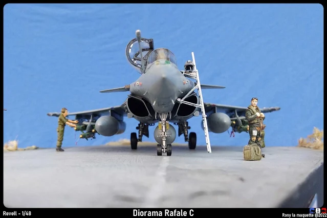 Diorama pour un Rafale C.