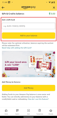 Convert or redeem amazon gift card to Visa